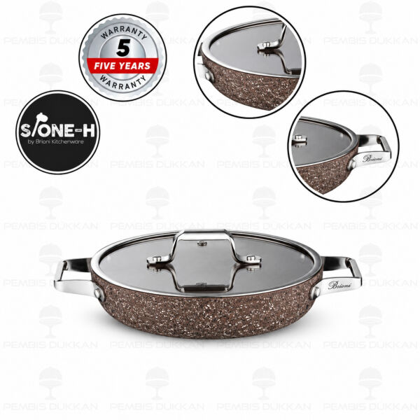 Brioni Stone-Age Terra 22 Cm Kapaklı Sahan