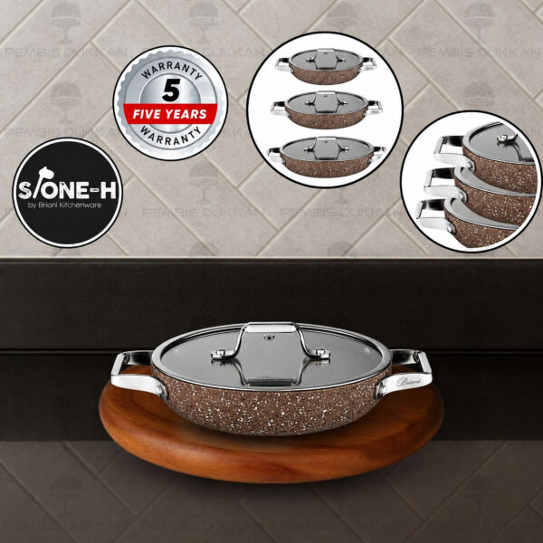 Brioni Stone-Age Terra 20 Cm Kapaklı Sahan