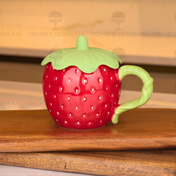 Berry 380ml Kapaklı Seramik Kupa (0115)