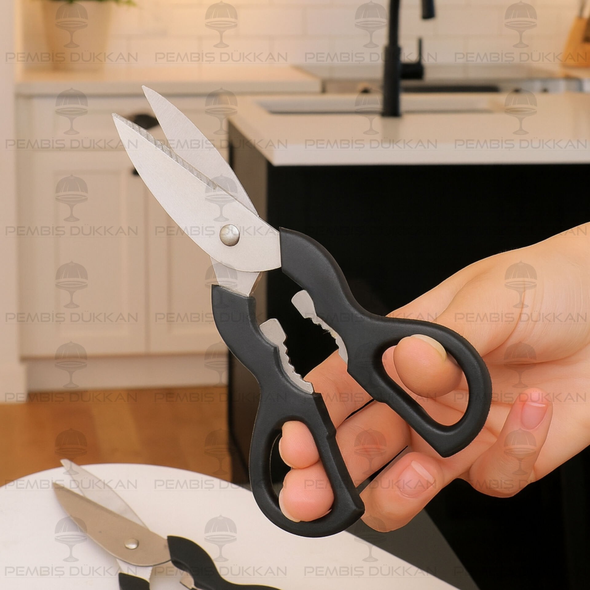 Küçük Siyah Saplı Paket Açma Makası (Th76683)