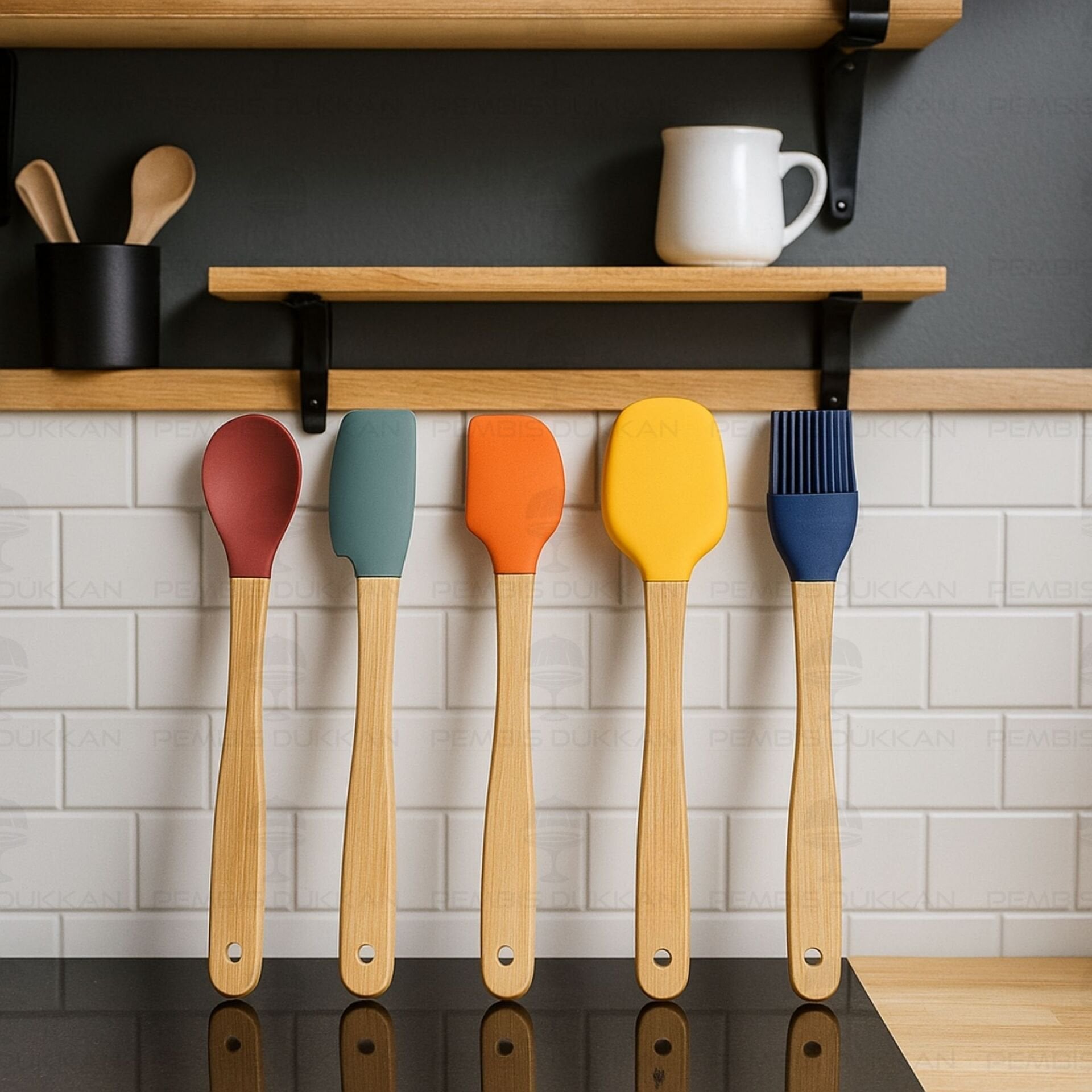 5li Koyu Renkli Mini Silikon Set