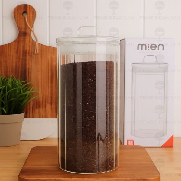 Olid 1700ml Cam Kapaklı, Çizgili Kavanoz (Hj172)