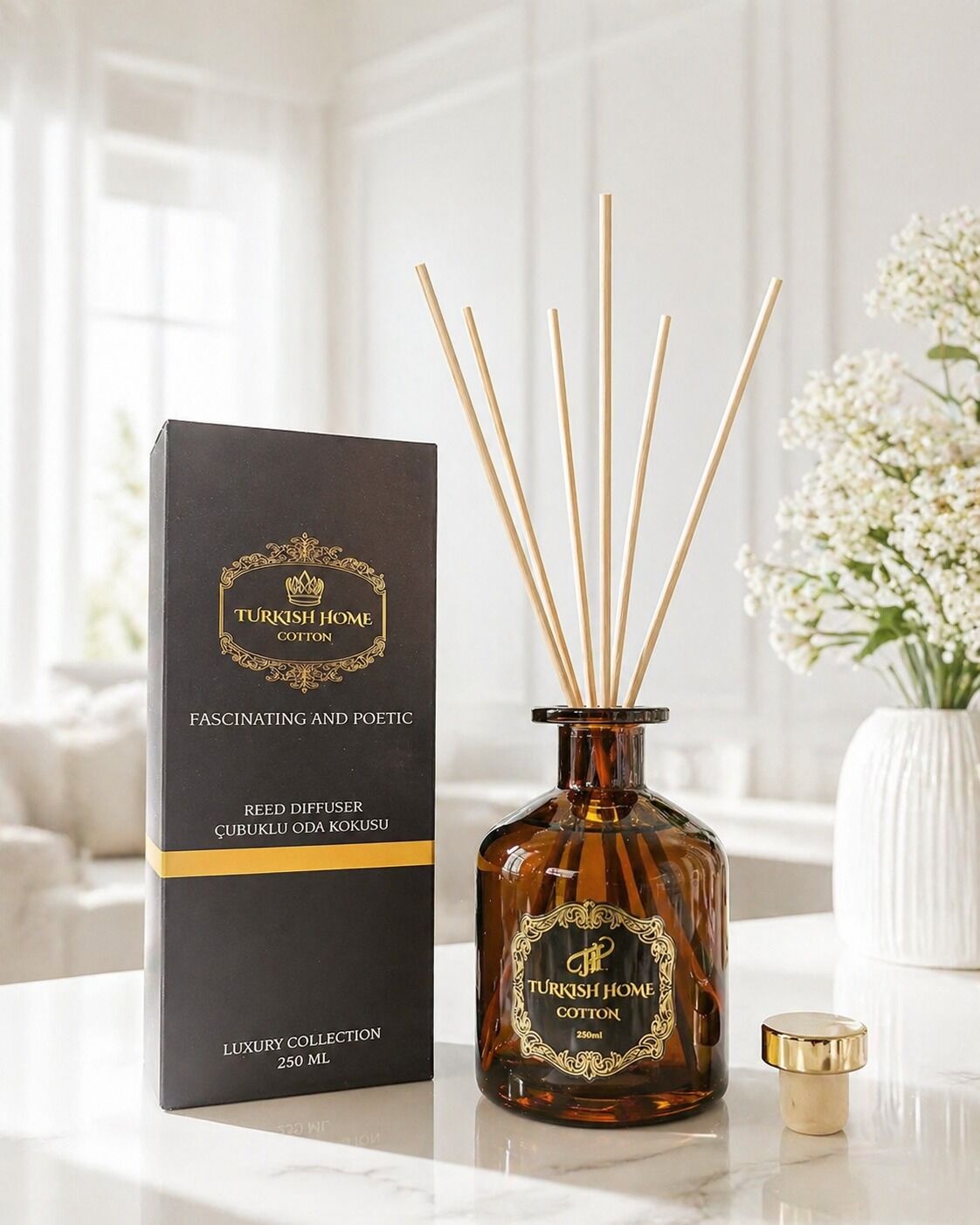 250ml Turkısh Home Cotton Çubuklu Oda Kokusu