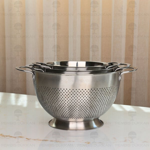 Gastro 22cm Ayaklı 18/10 Paslanmaz Çelik Süzgeç