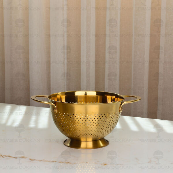 Gastro Gold 18 cm Ayaklı 18/10 Paslanmaz Çelik Süzgeç