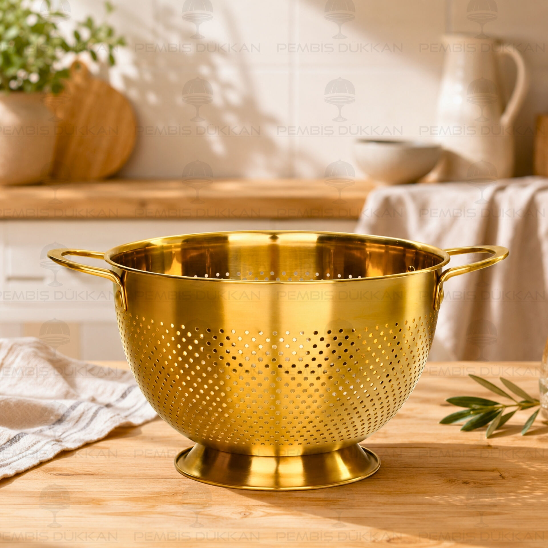 Gastro Gold 22 cm Ayaklı 18/10 Paslanmaz Çelik Süzgeç