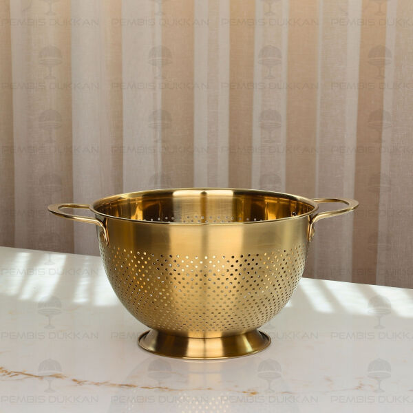 Gastro Gold 22 cm Ayaklı 18/10 Paslanmaz Çelik Süzgeç