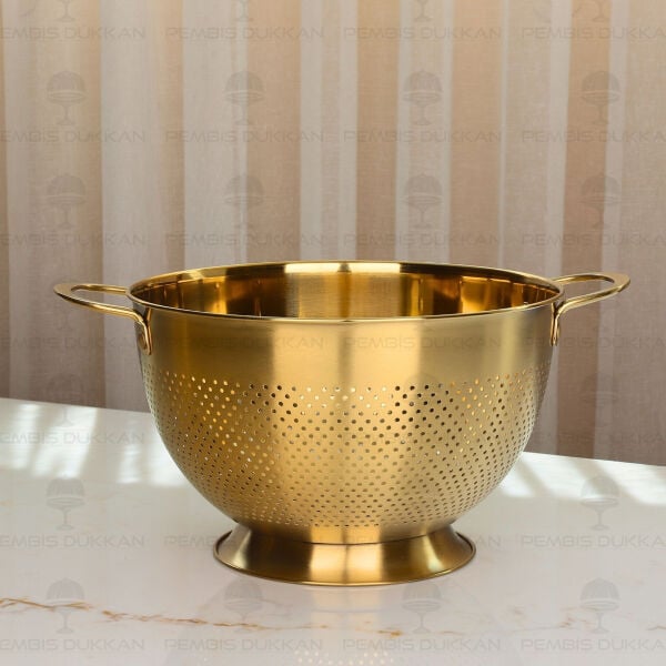 Gastro Gold 26 cm Ayaklı 18/10 Paslanmaz Çelik Süzgeç