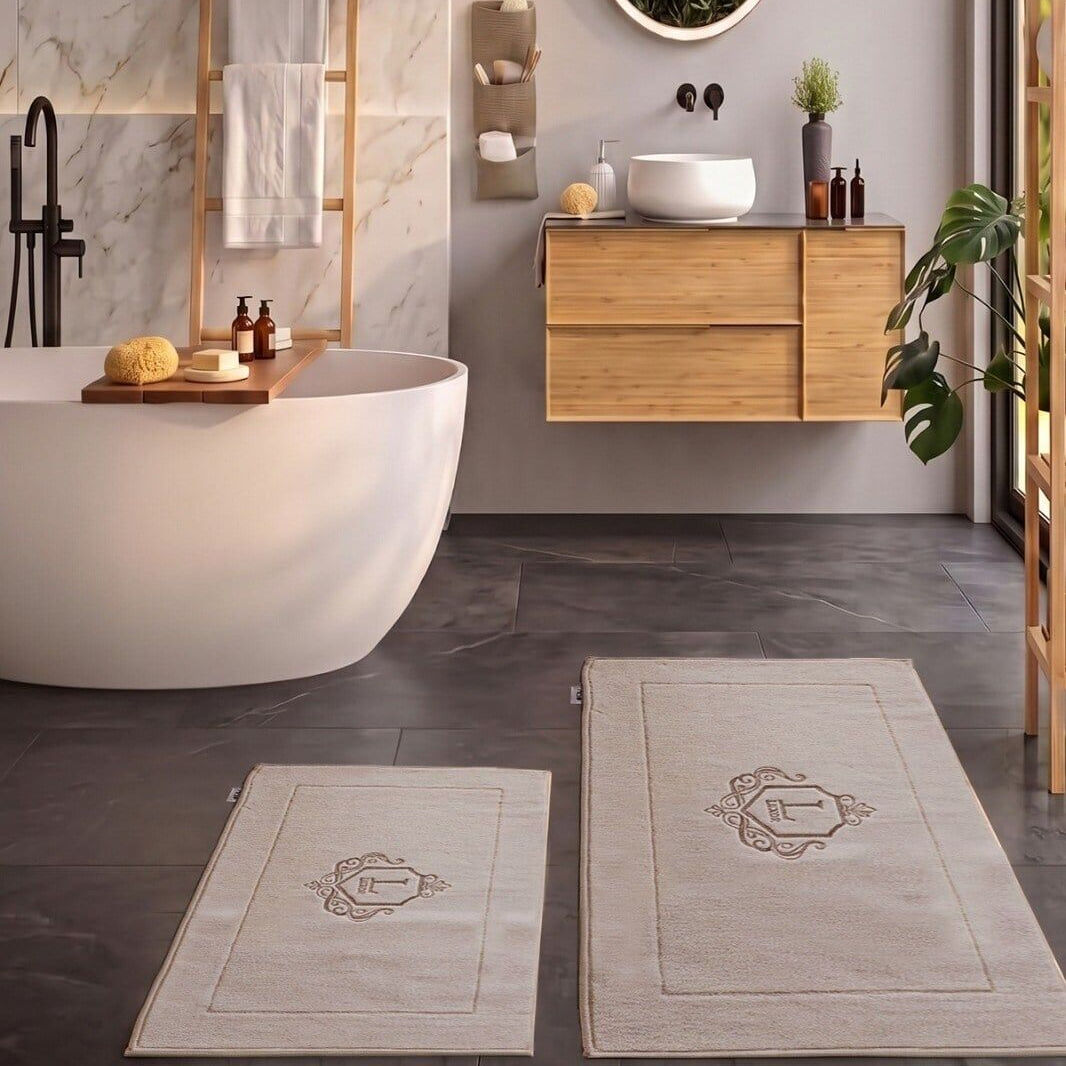 Luxor Bej 40x60 - 60x100 Paspas Set