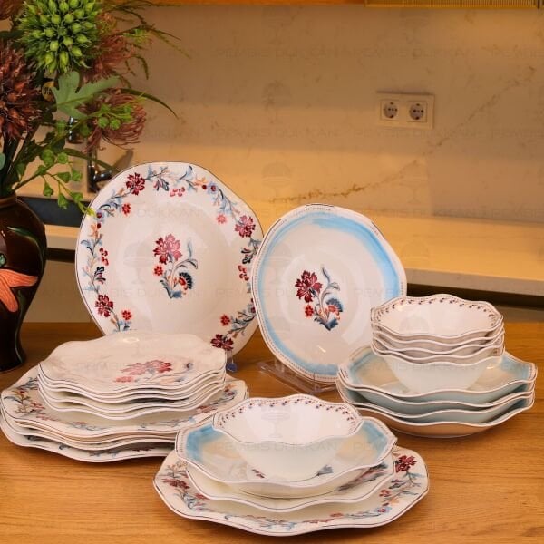 Palace Breeze 24 Parça 6 Kişilik Porselen Yemek Takımı