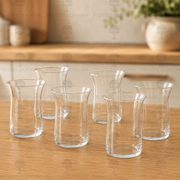 Bergamot Cyrstallin 154 Cc 6lı Cam Çay Bardak (22172)