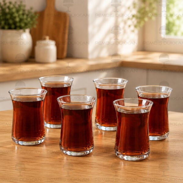 Bergamot Cyrstallin 154 Cc 6lı Cam Çay Bardak (22172)