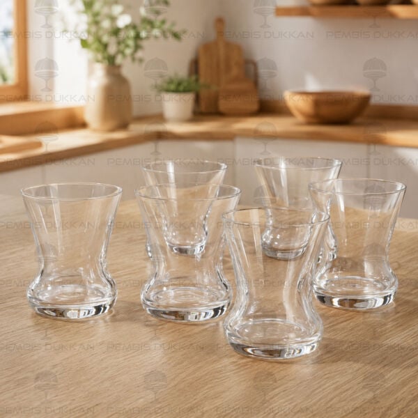Taro Crystallin 135 Cc 6lı Cam Çay Bardak (22326)
