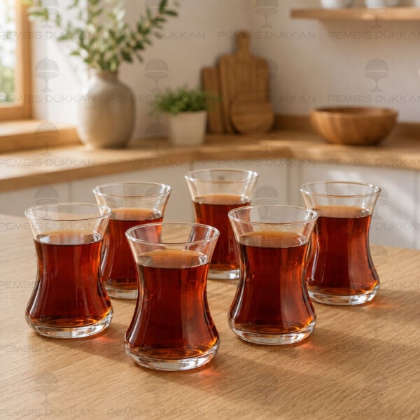 Fıne Crystallin 120 Cc 6lı Cam Çay Bardak (22715)
