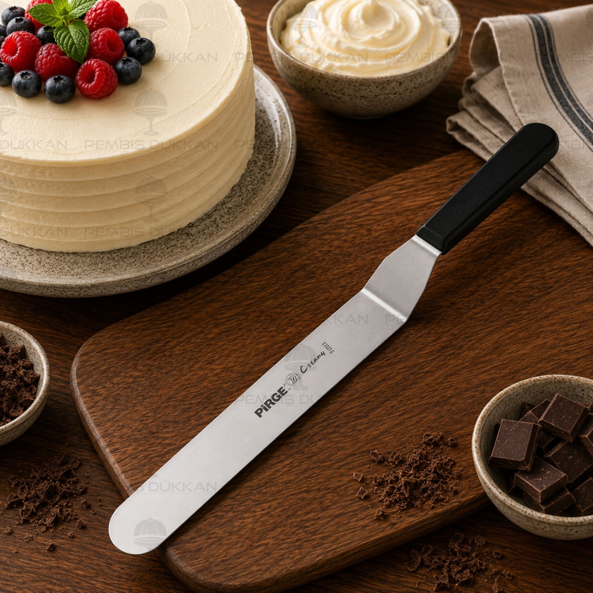 Pirge Creme Pasta Paleti Kıvrık 25/30cm - 71201