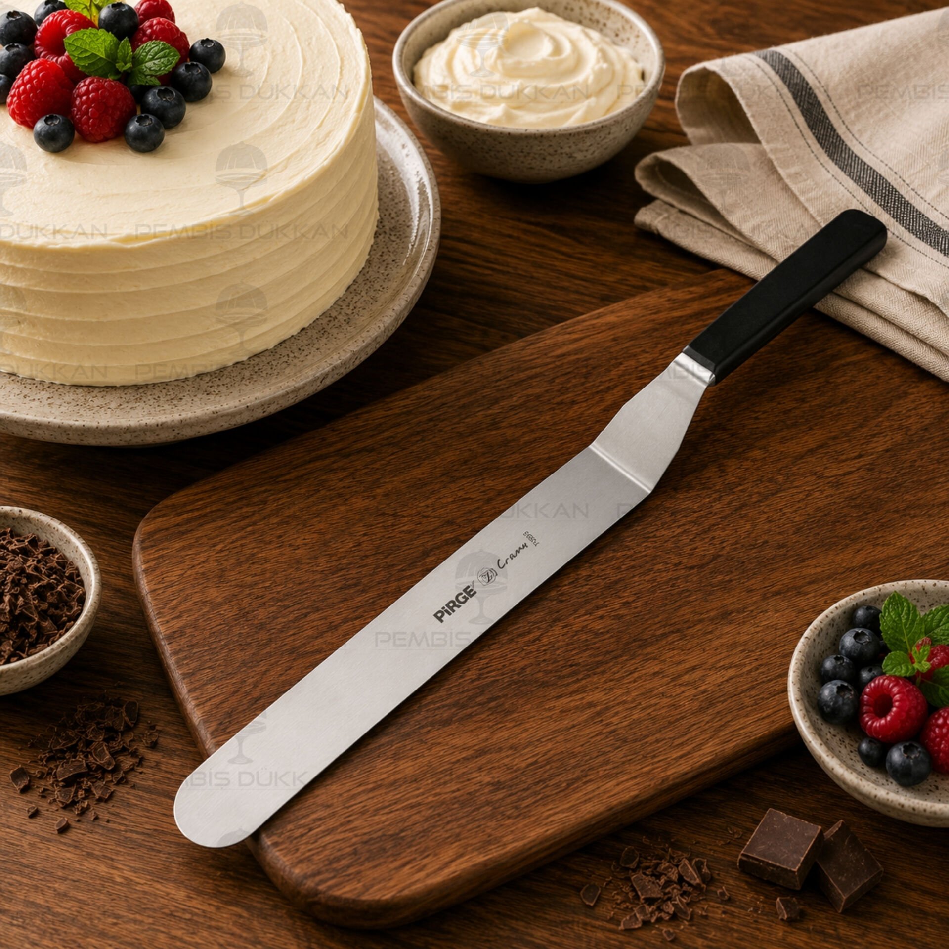 Pirge Creme Pasta Paleti Kıvrık 20cm 71204