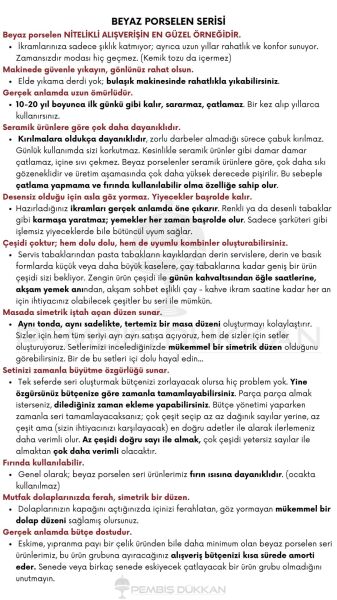 6 Kişilik Bireysel Kare Servis Kombin Set No4