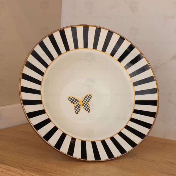 Papillon Emaye Ayaklı Meyvelik 30 cm