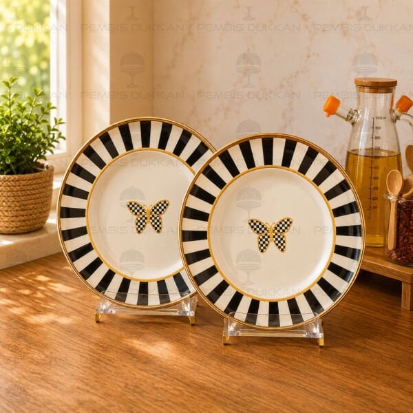 Papillon Emaye 20 cm 2li Pasta Tabağı
