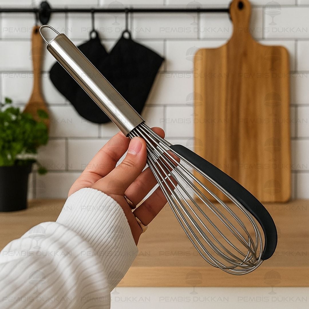 Sıyırma Aparatlı 34cm Çelik Çırpıcı