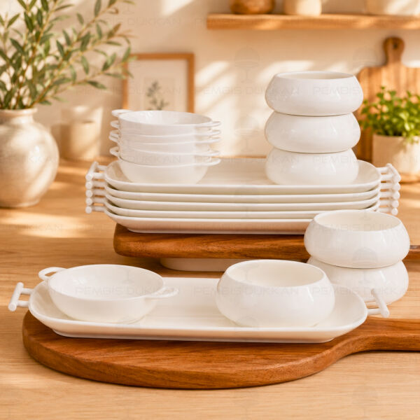 6 Kişilik Perla Bireysel Küçük Servis Kombin Set No5