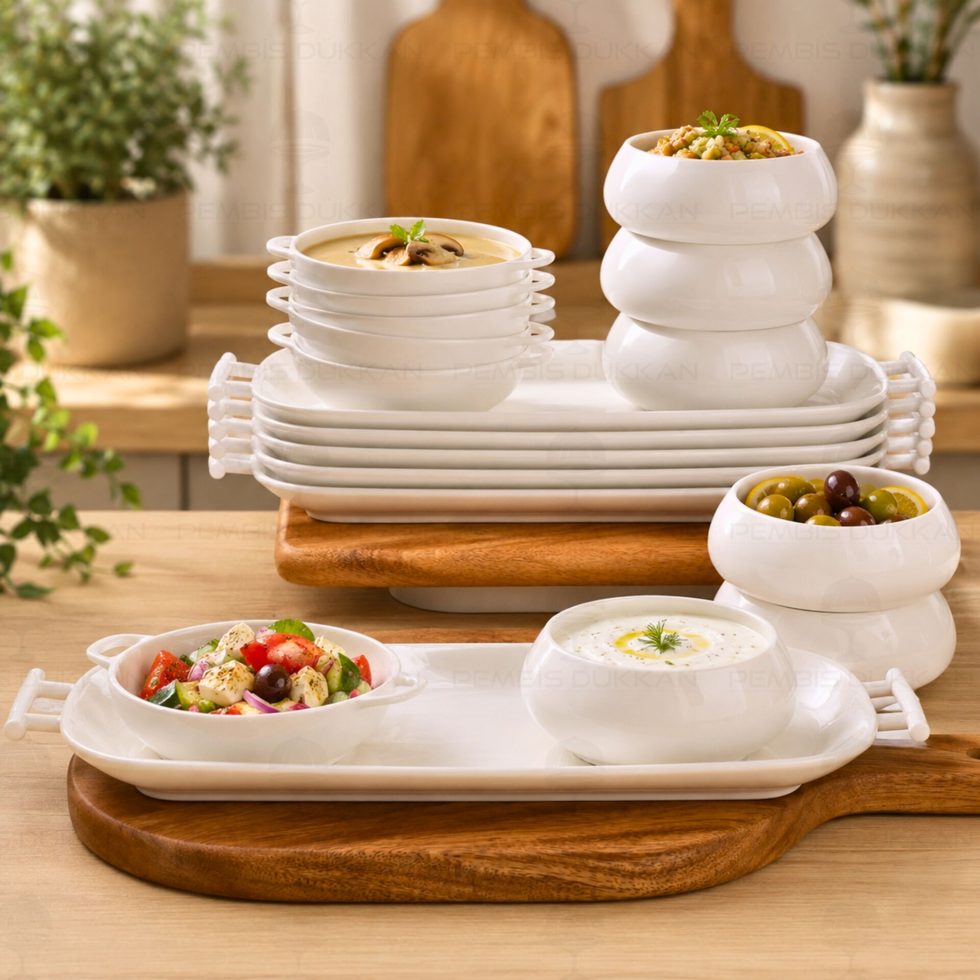 6 Kişilik Perla Bireysel Küçük Servis Kombin Set No5