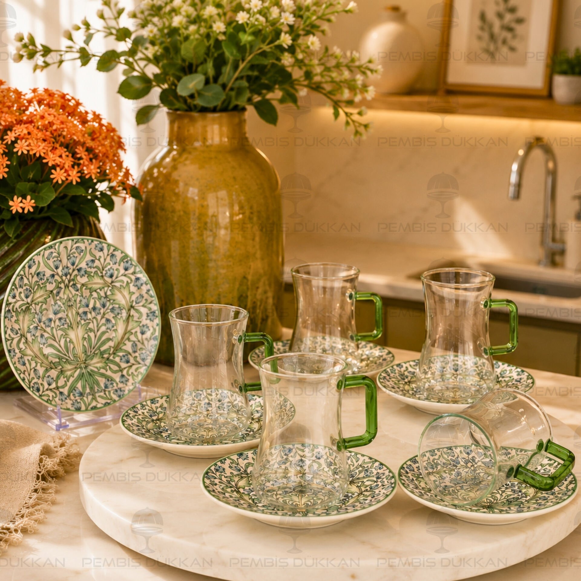 Lunaria 6 Kişilik 12 Parça Çay Bardak Takımı