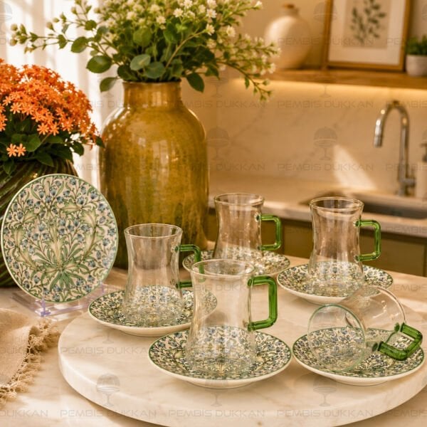 Lunaria 6 Kişilik 12 Parça Çay Bardak Takımı