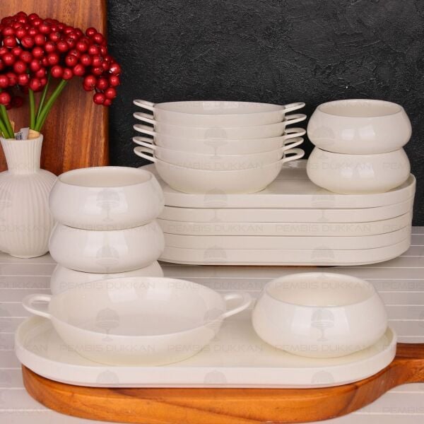 6 Kişilik Valente Bireysel Servis Kombin Set No2