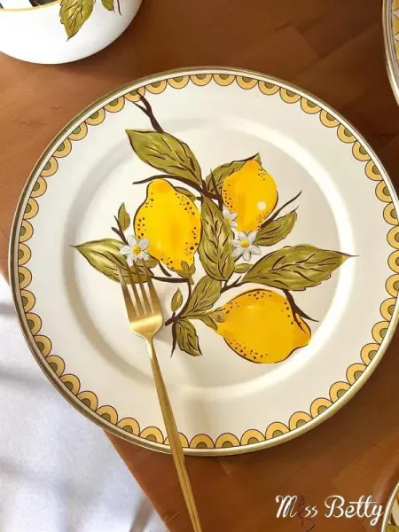 Linda Emaye 30 cm 2'li Servis Tabağı