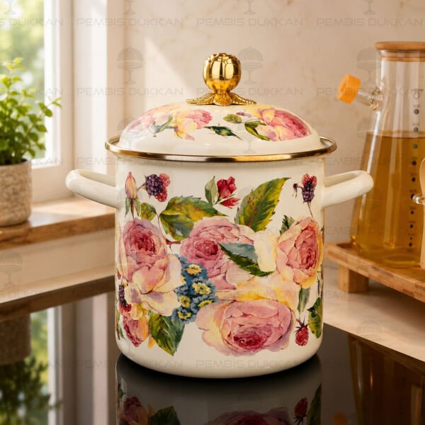 Rose Deluxe Emaye 16 cm Kuşkonmaz Bakraç