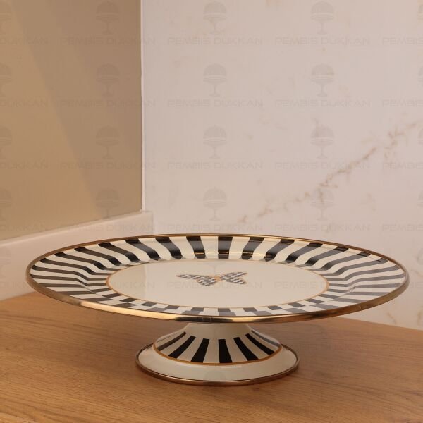 Papillon Emaye 30cm Ayaklı Pasta Standı