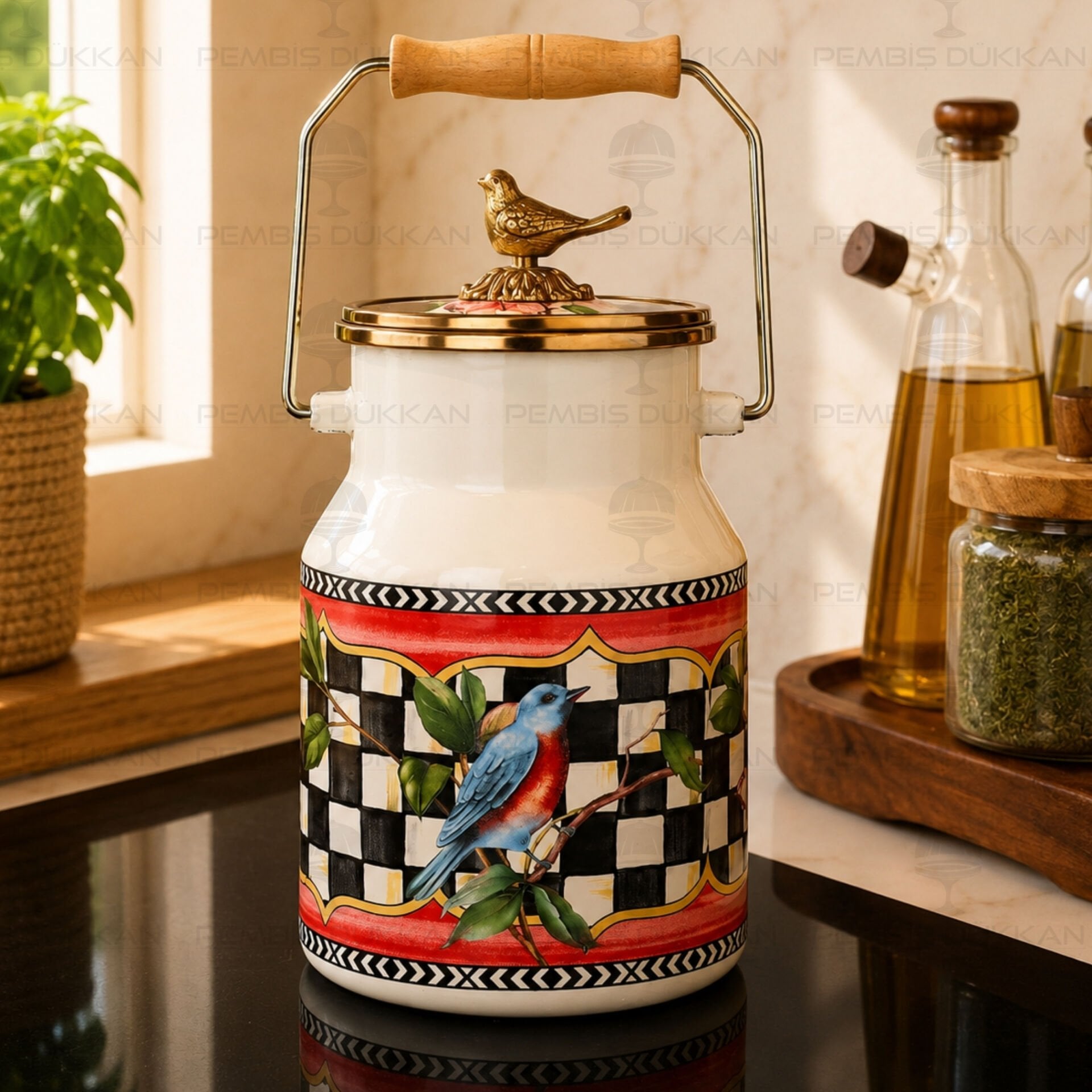 Paradise Emaye Otantik 2 Litre Bakraç