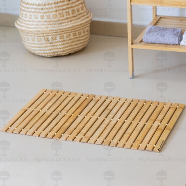 Bambu Çubuklu 40x60cm Banyo Yer Matı (863)