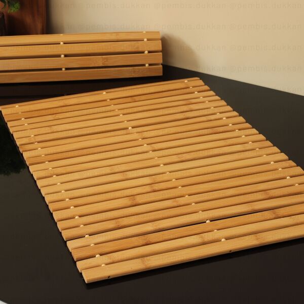 Bambu Çubuklu 40x60cm Banyo Yer Matı (863)