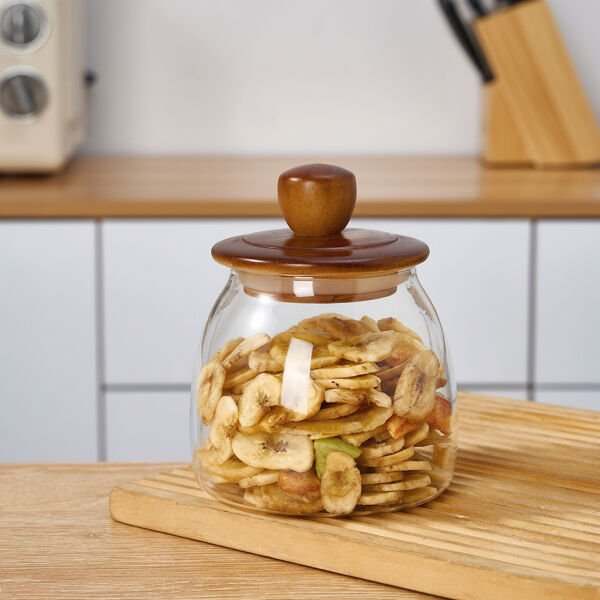 Herry 700ml Akasya Kapaklı Kavanoz 9r04