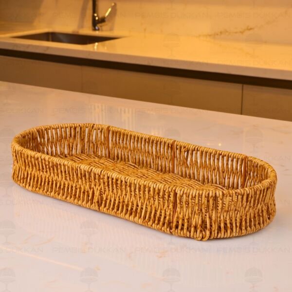Rattan Oval Sunum Sepeti (1710)