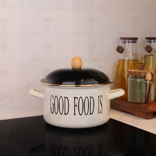 Motto Emaye 20cm Derin Tencere