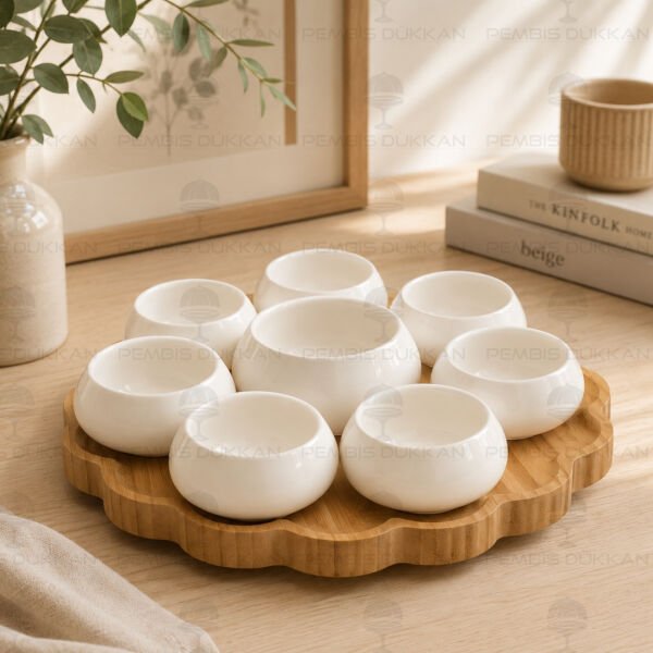 Vento Masa Ortası Bambu Standlı Reçellik Kombin Set 4