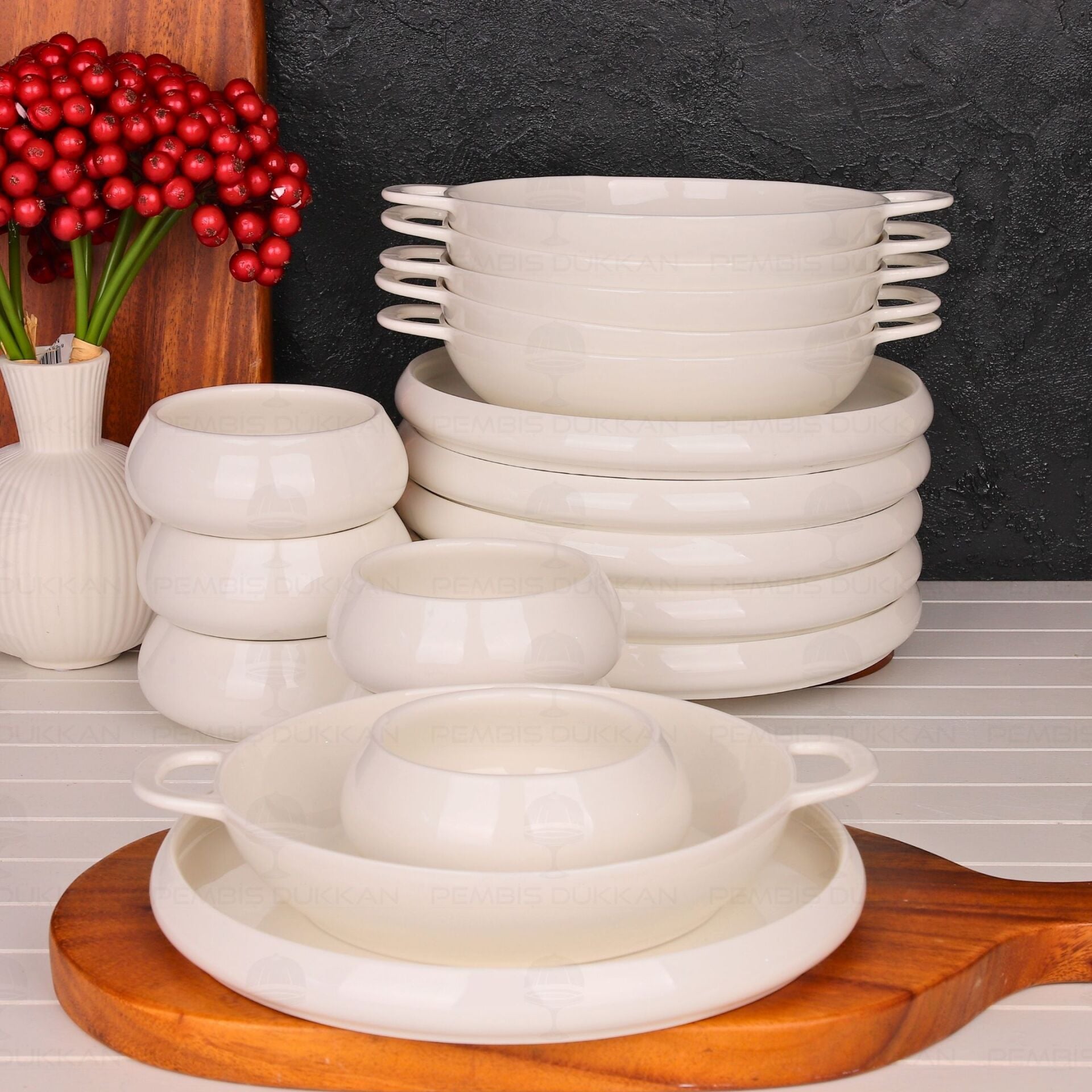 6 Kişilik Bireysel Vento Servis Kombin Set No3