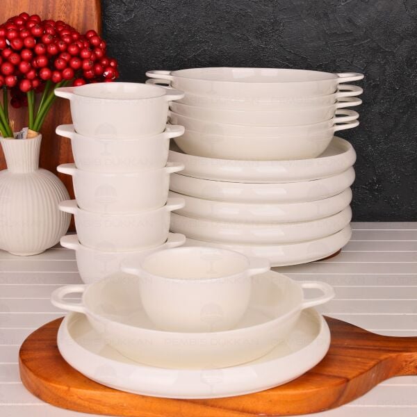 6 Kişilik Bireysel Vento Servis Kombin Set No4