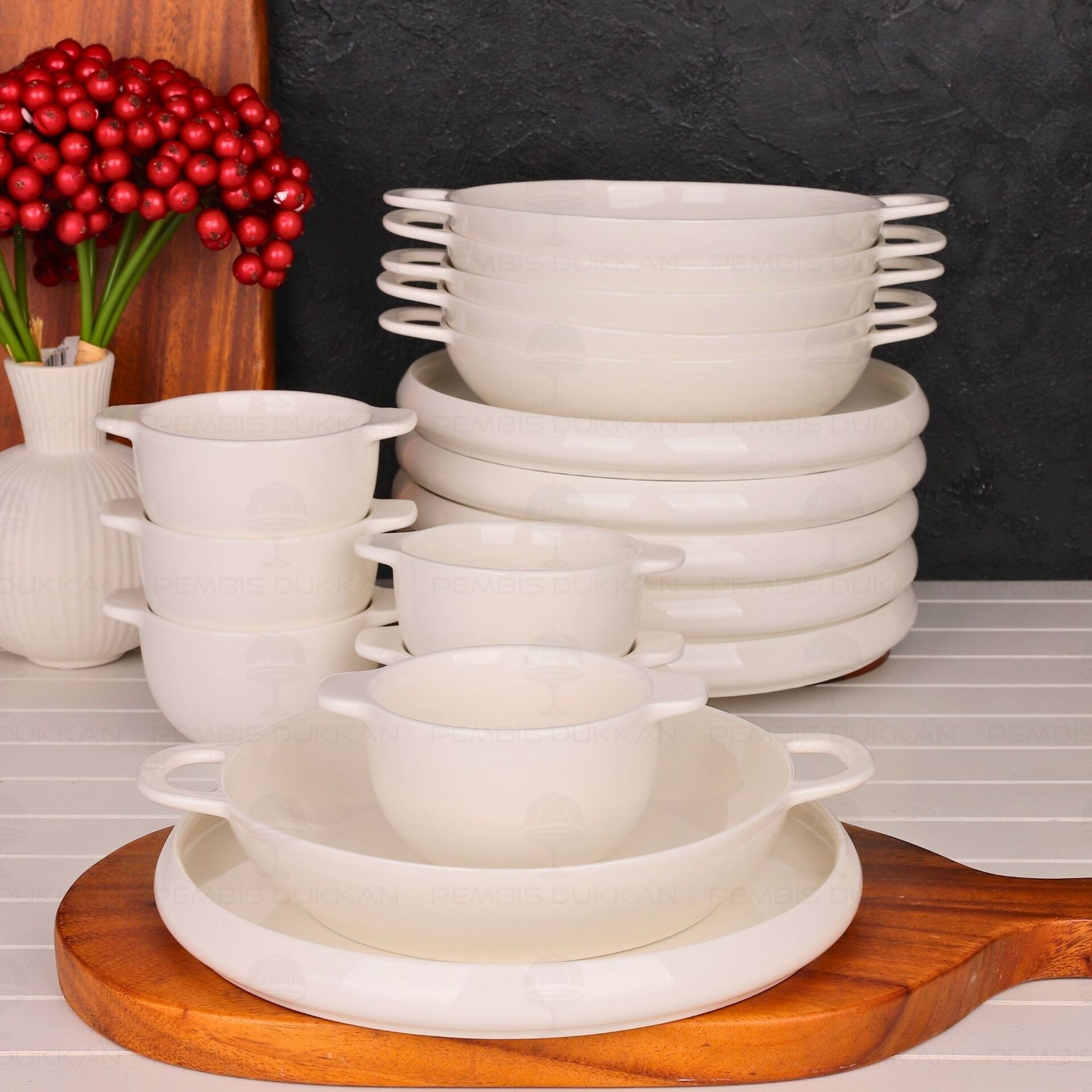 6 Kişilik Bireysel Vento Servis Kombin Set No4