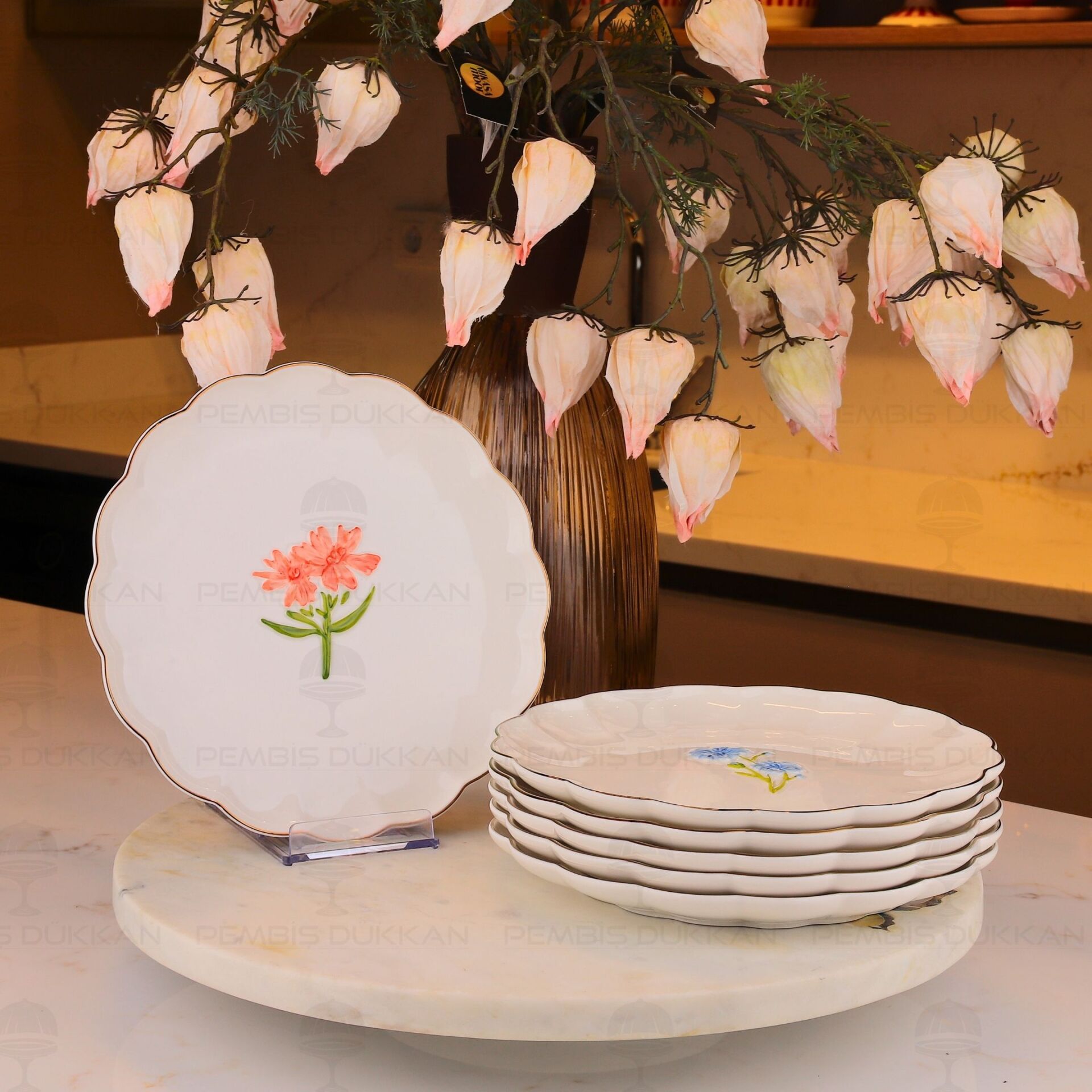 Royal Charme-Florıa 6 Parça Pasta Tabağı (P/Roy-0144)