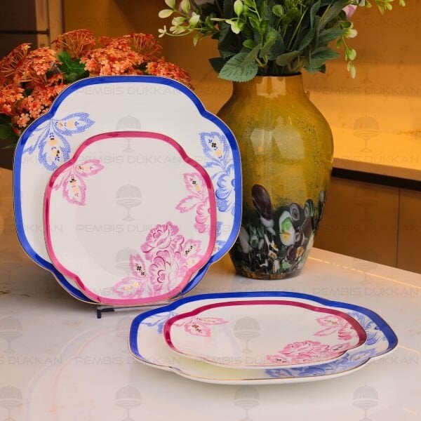 Eloria 4 Parça Set- 2li Pasta Tabağı 19cm & 2li Servis Tabağı 25cm