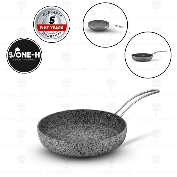 Brioni Stone-Age Gri 24 Cm Tava