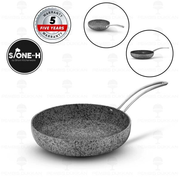Brioni Stone-Age Gri 26 Cm Tava