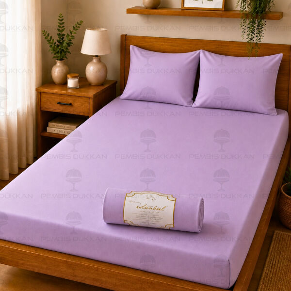 Ranforce Fitted Çarşaf Set 180x200 cm Lila