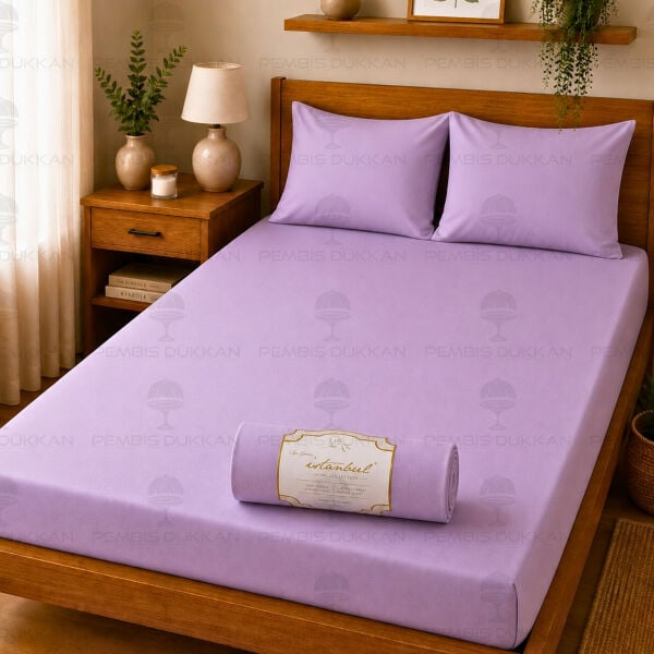 Ranforce Fitted Çarşaf Set 180x200 cm Lila
