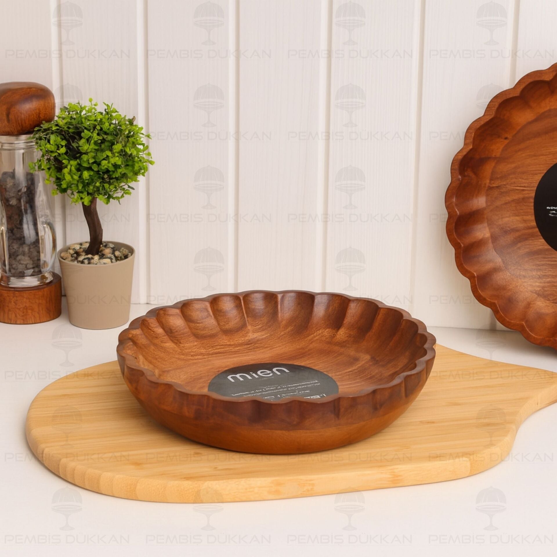 Akasya Tırtıklı Yuvarlak Derin 20cm Salata & Meze Servis (7b126)