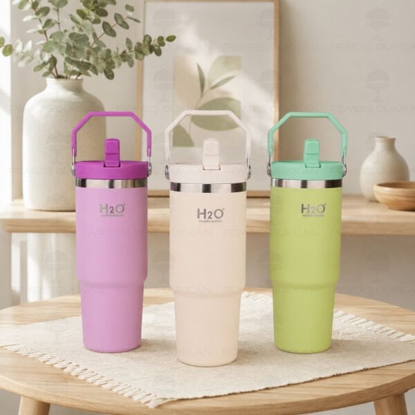 1 Adet H2o 900ml Pipetli Termos Matara 2060304